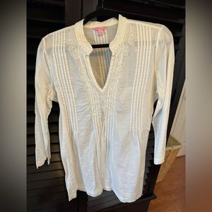 Lilly Pulitzer white Sarasota tunic.